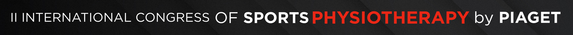 II INTERNATIONAL CONGRESS OF SPORTS PHYSIOTHERAPY