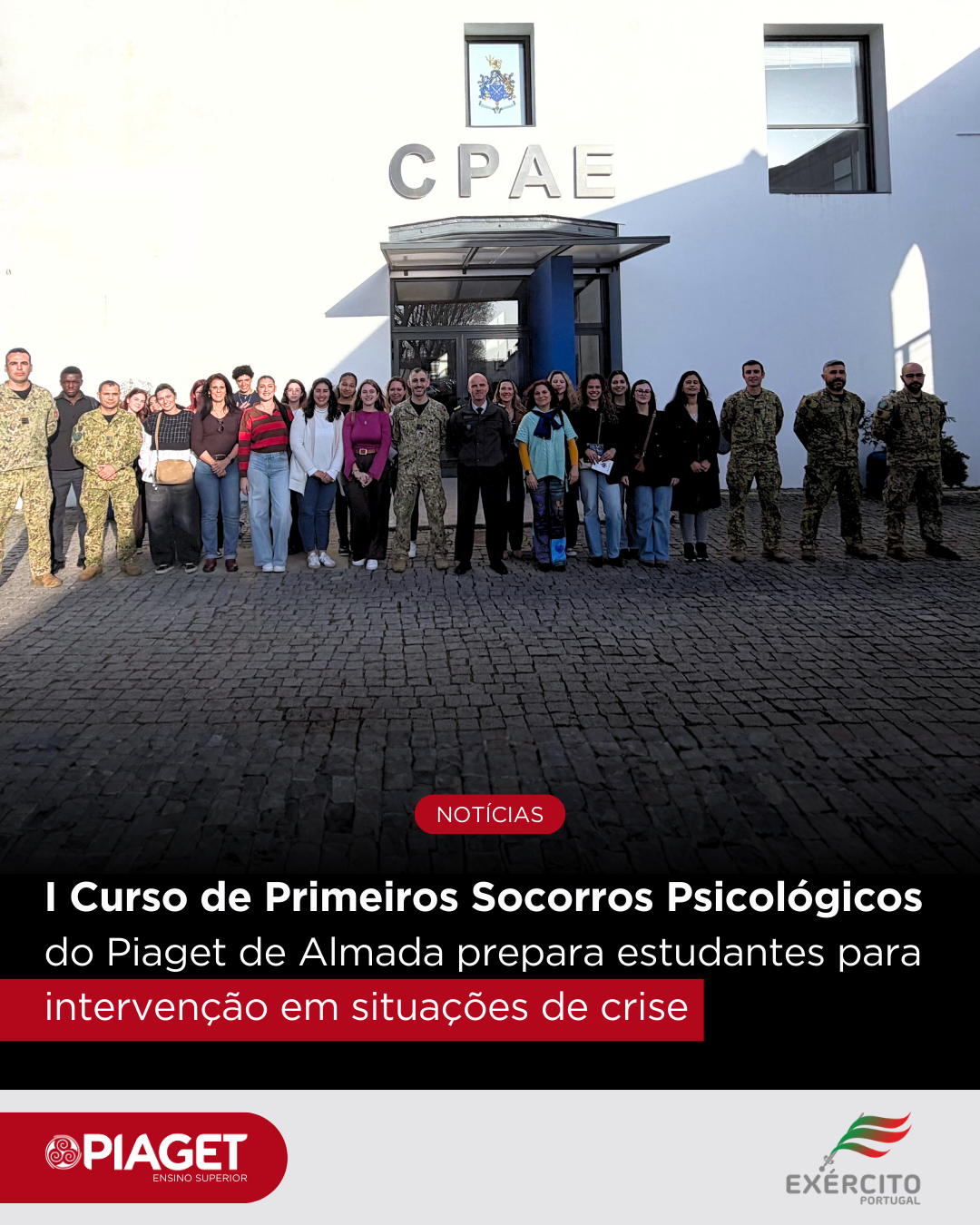Notícias - I curso de Primeiros Socorros Psicológicos - Piaget de Almada