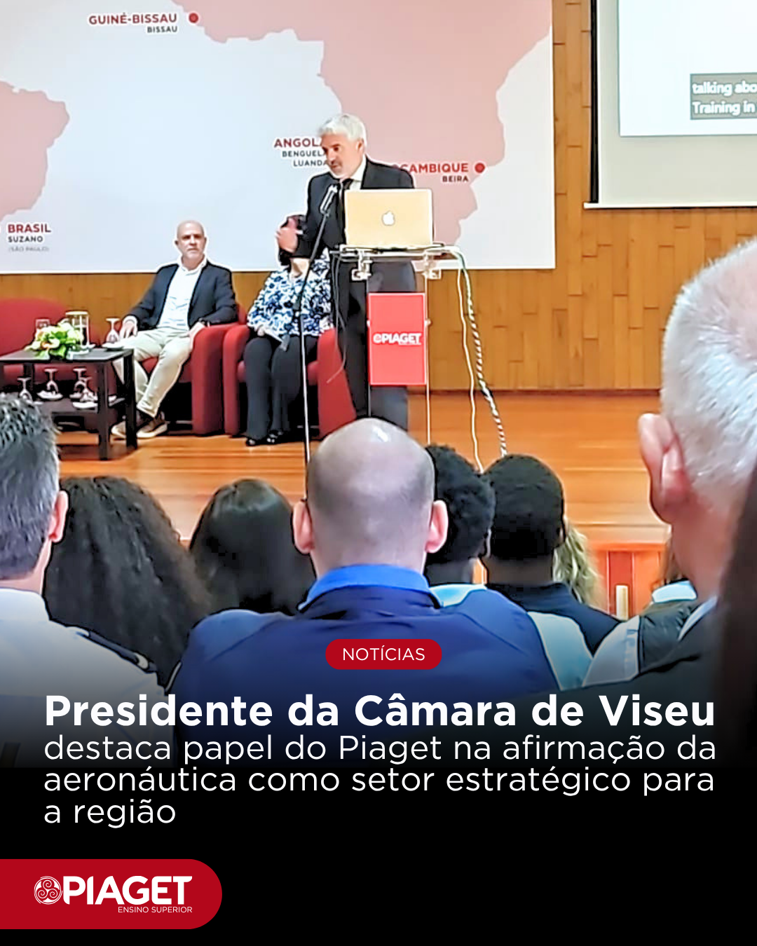 Presidente da Câmara de Viseu destaca papel do Piaget na afirmação da aeronáutica como setor estratégico para a região