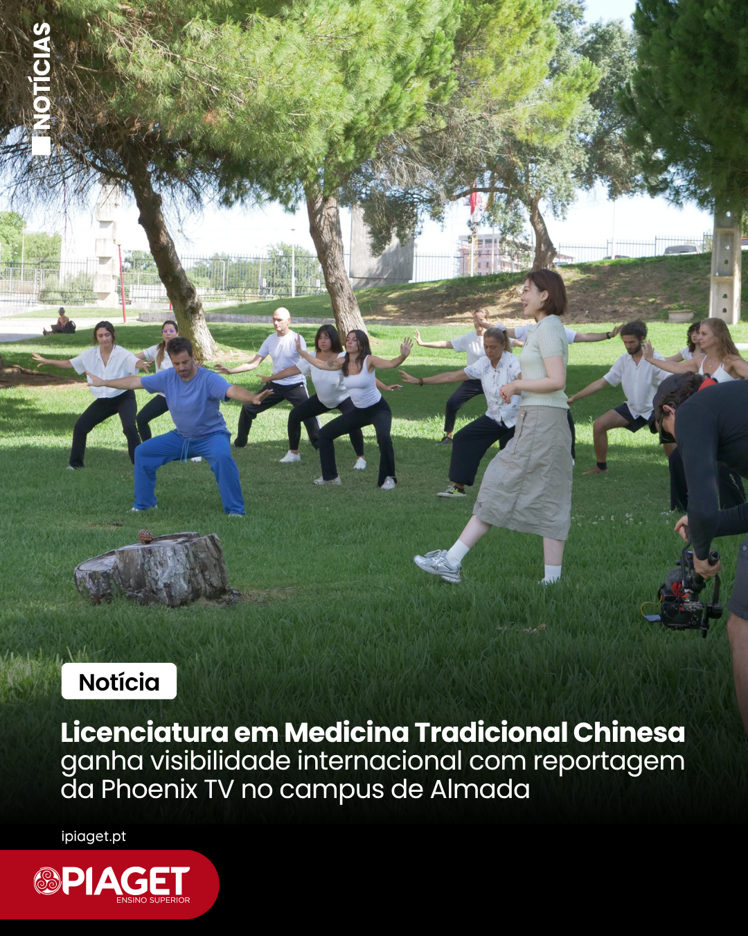 Licenciatura em Medicina Tradicional Chinesa ganha visibilidade internacional com reportagem da Phoenix TV no campus de Almada